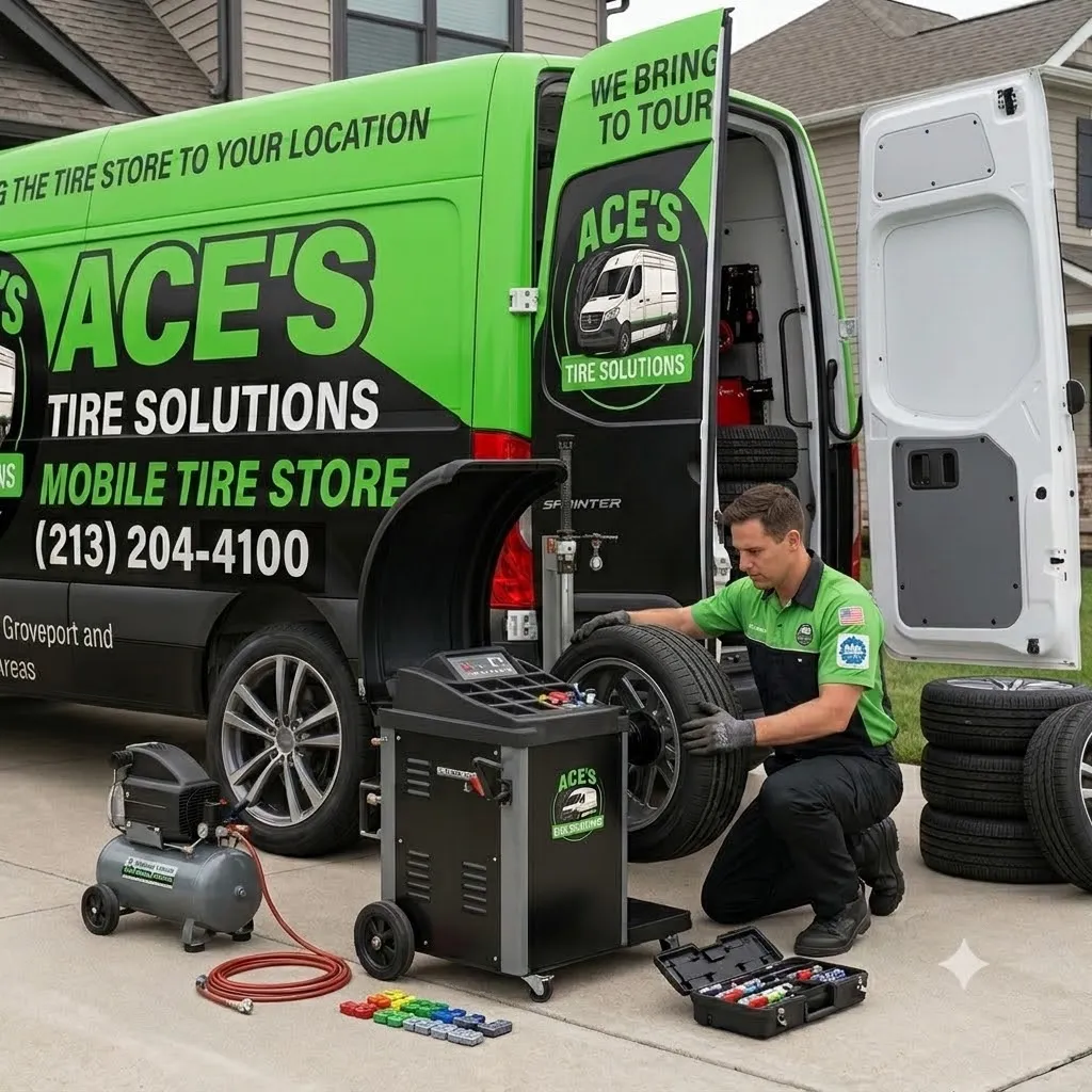 Ace’s mobile tire service