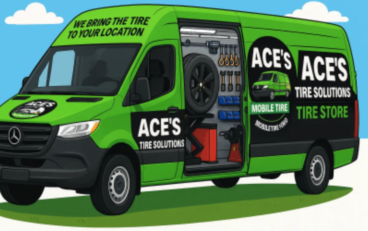 Ace’s mobile tire service