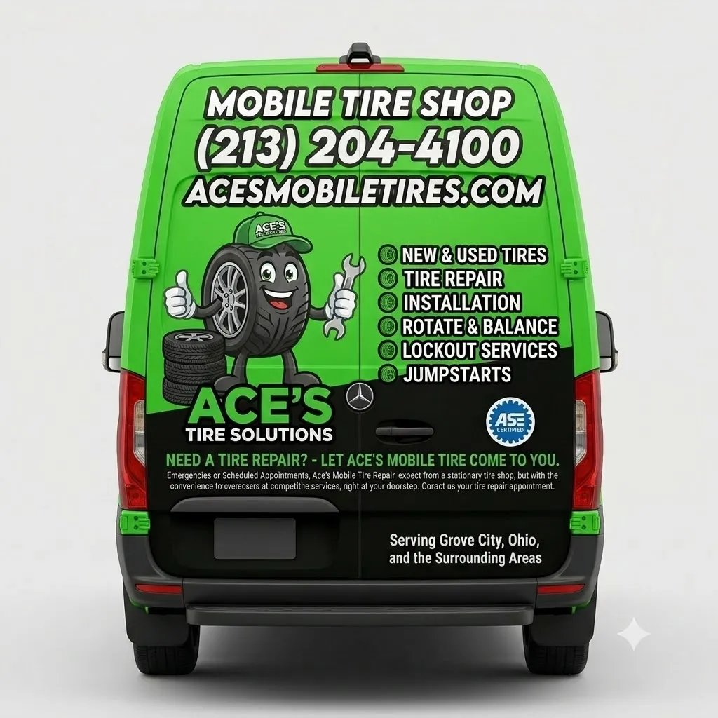 Ace’s mobile tire service