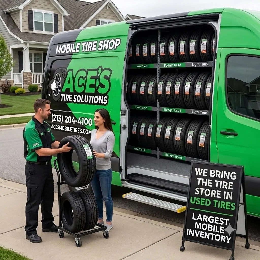 Ace’s mobile tire service