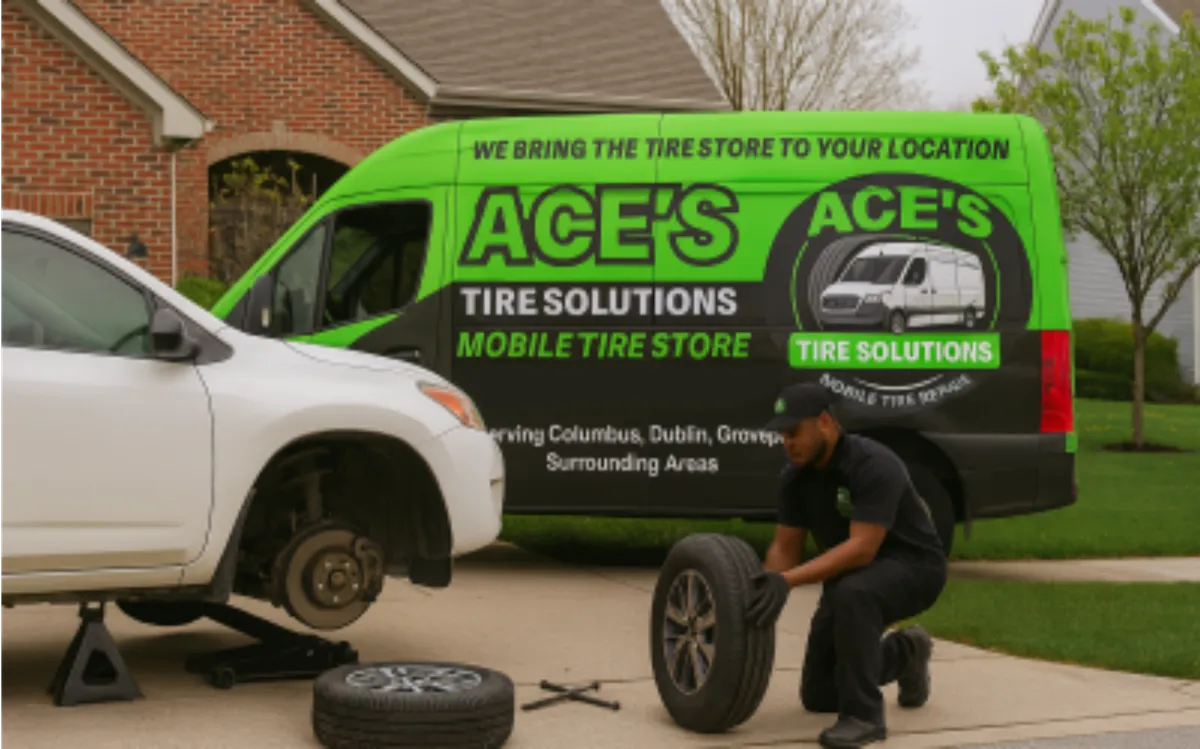 Ace’s mobile tire service